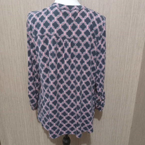 Charter Club geometric top sz XXL - Picture 2 of 4